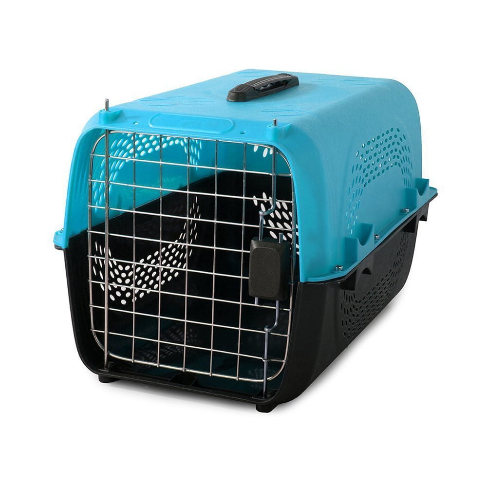 Transporter dla Psa, Kota lub Królika – Klatka Solidna 48x30x32cm Niebieska
